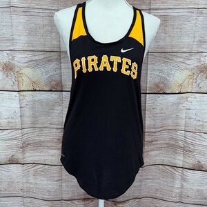 Nike Black and Yellow Pirates Sports Tank